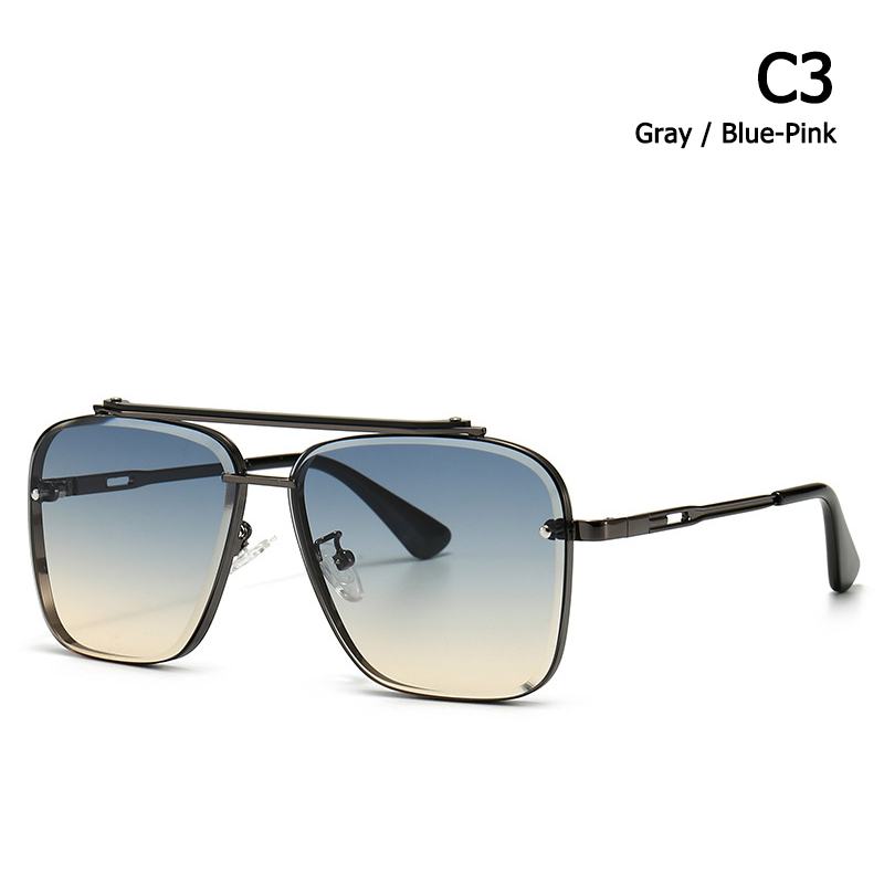 Okulary Przeciwsłoneczne Okulary Modern Retro Square Frame Okulary Przeciwsłoneczne Street Shot Big Frame Sunglasses