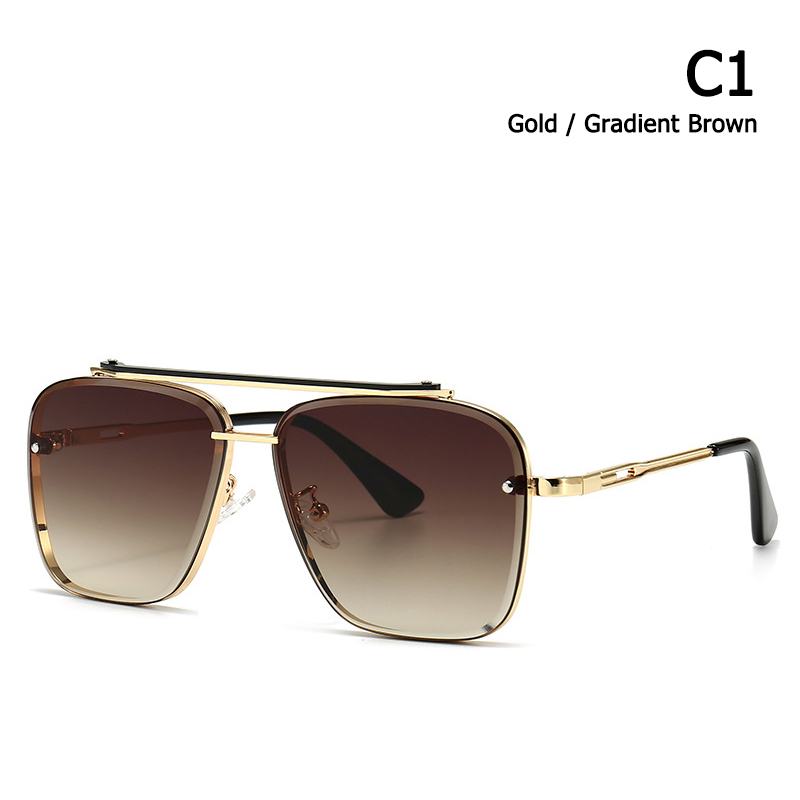 Okulary Przeciwsłoneczne Okulary Modern Retro Square Frame Okulary Przeciwsłoneczne Street Shot Big Frame Sunglasses