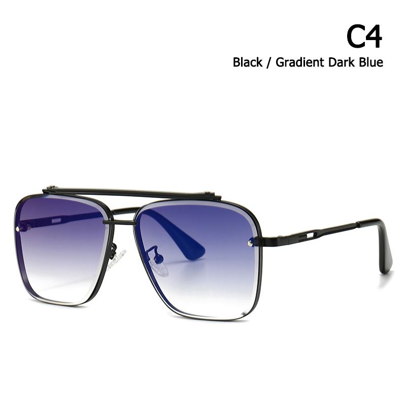 Okulary Przeciwsłoneczne Okulary Modern Retro Square Frame Okulary Przeciwsłoneczne Street Shot Big Frame Sunglasses