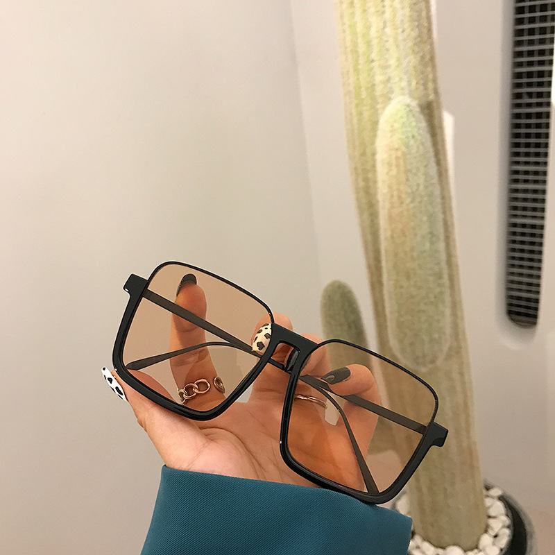 Okulary Przeciwsłoneczne Retro Moda Net Red Okulary Przeciwsłoneczne Kwadratowe Okulary Przeciwsłoneczne