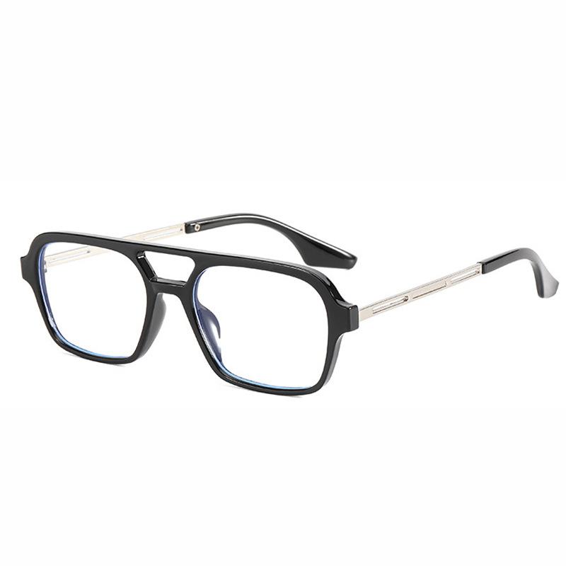 Okulary Przeciwsłoneczne Star With The Same Retro Black Frame Double Beam Plain Glasses