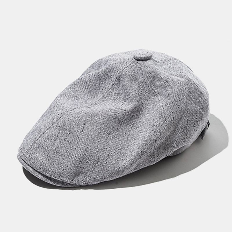 Outdoor Lniane Cienkie Berety Literary Forward Hat