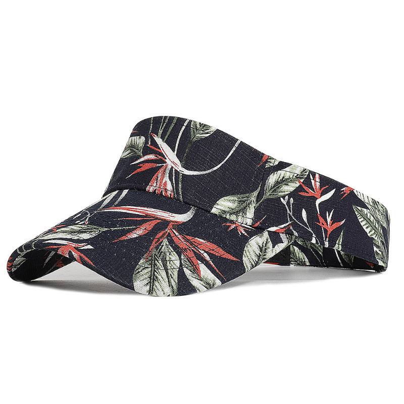 Outdoor Sports Sunshade Printed Floral Pusty Top Hat