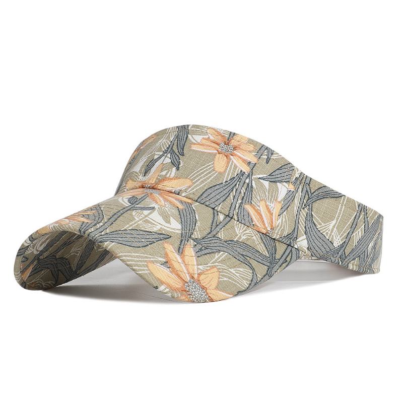 Outdoor Sports Sunshade Printed Floral Pusty Top Hat