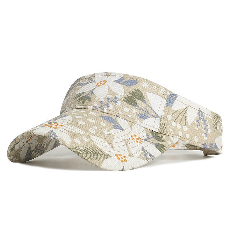 Outdoor Sports Sunshade Printed Floral Pusty Top Hat