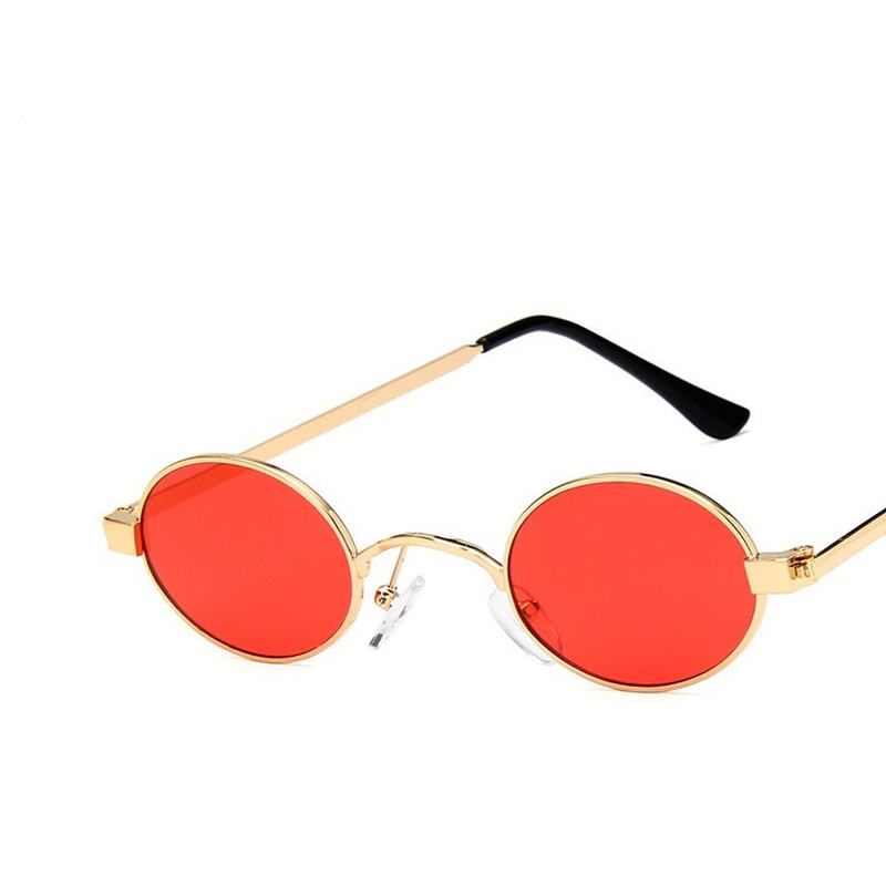 Owalne Okulary Przeciwsłoneczne W Kolorze Letnim Z Super Małą Oprawką