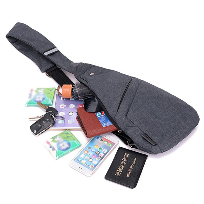 Oxford Anti-theft Wodoodporny Outdoor Travel Sling Bag Torba Na Klatkę Piersiową Torba Przez Ramię Dla Mężczyzn