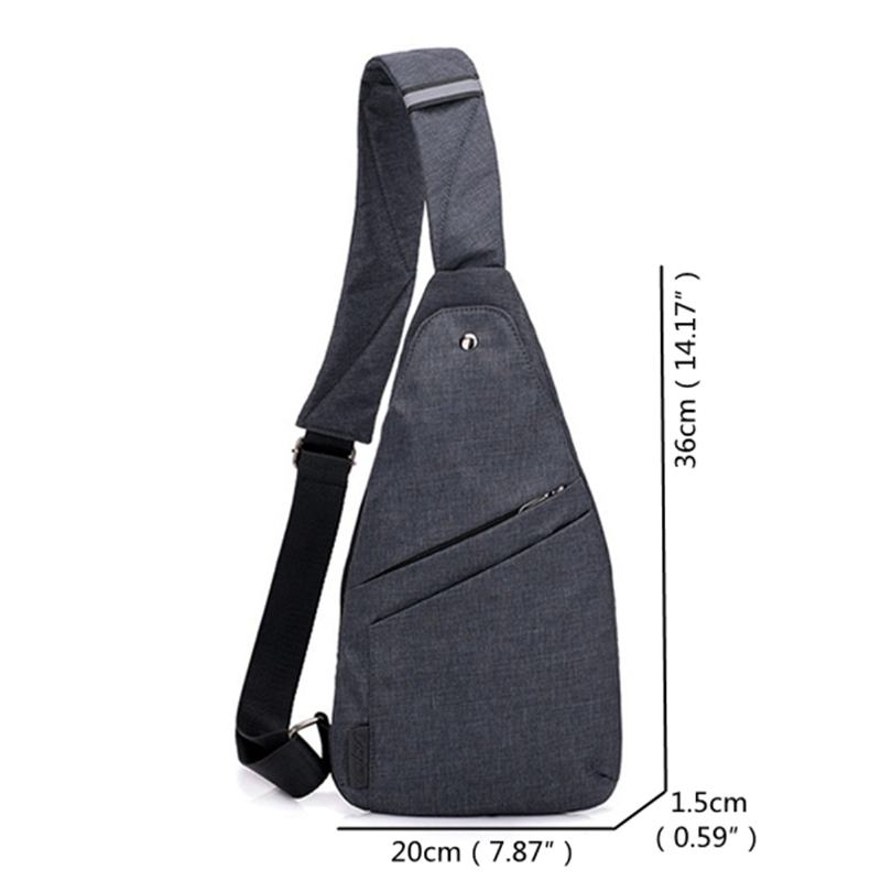 Oxford Anti-theft Wodoodporny Outdoor Travel Sling Bag Torba Na Klatkę Piersiową Torba Przez Ramię Dla Mężczyzn