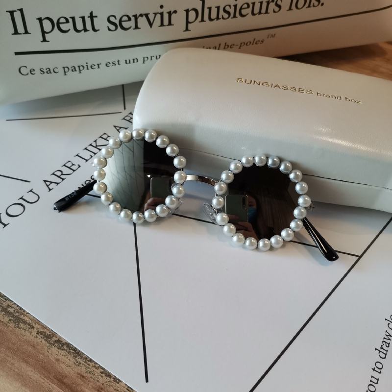 Perłowe Ręcznie Robione Okulary Przeciwsłoneczne Dla Dzieci