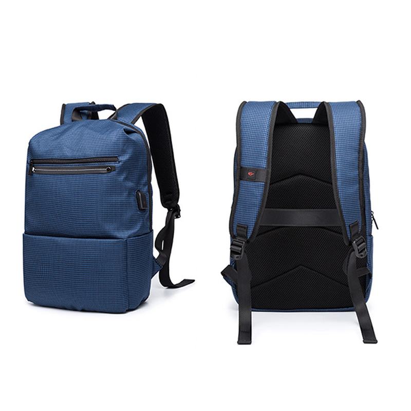 Plecak Na Co Dzień Na Komputer Z Ładowaniem Usb Oxford Plaid Backpack