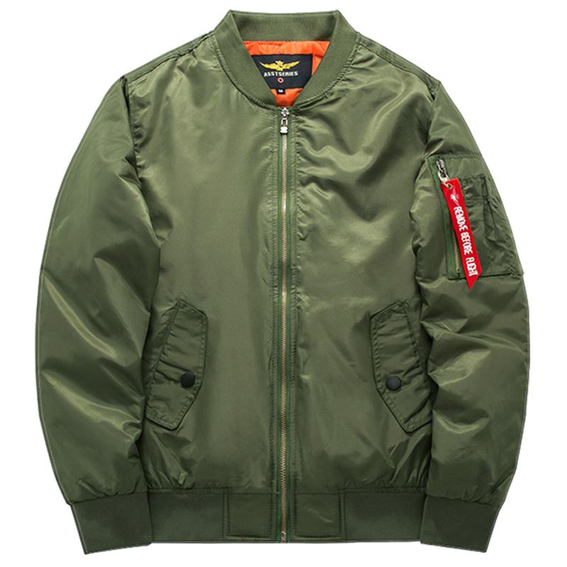 Plus Rozmiar  XS-6xl Bomber Jacket Gruba Ciepła Moda Casual Sportowa Kurtka Lotnicza Dla Mężczyzn