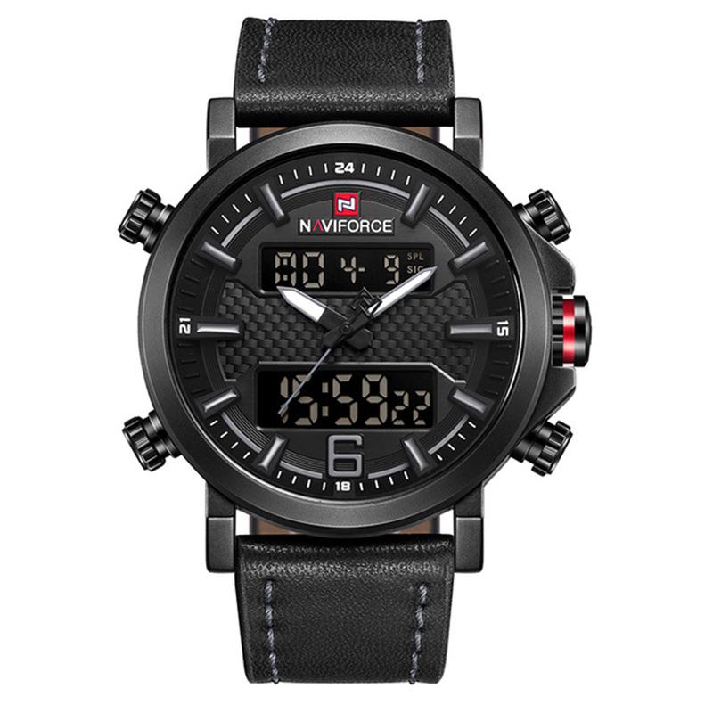 Podwójny Wyświetlacz Cyfrowy Zegarek Luminous Display Kalendarz Alarmowy Outdoor Sport Watch