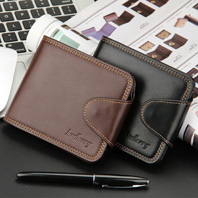 Portfel Męski Business Casual Zipper Short Card Holder