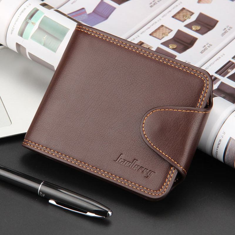 Portfel Męski Business Casual Zipper Short Card Holder