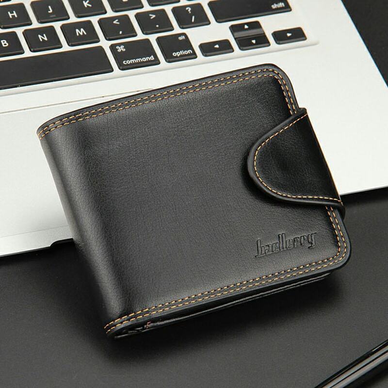 Portfel Męski Business Casual Zipper Short Card Holder