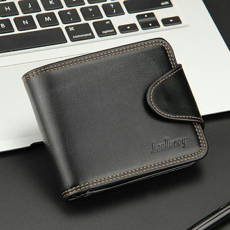 Portfel Męski Business Casual Zipper Short Card Holder