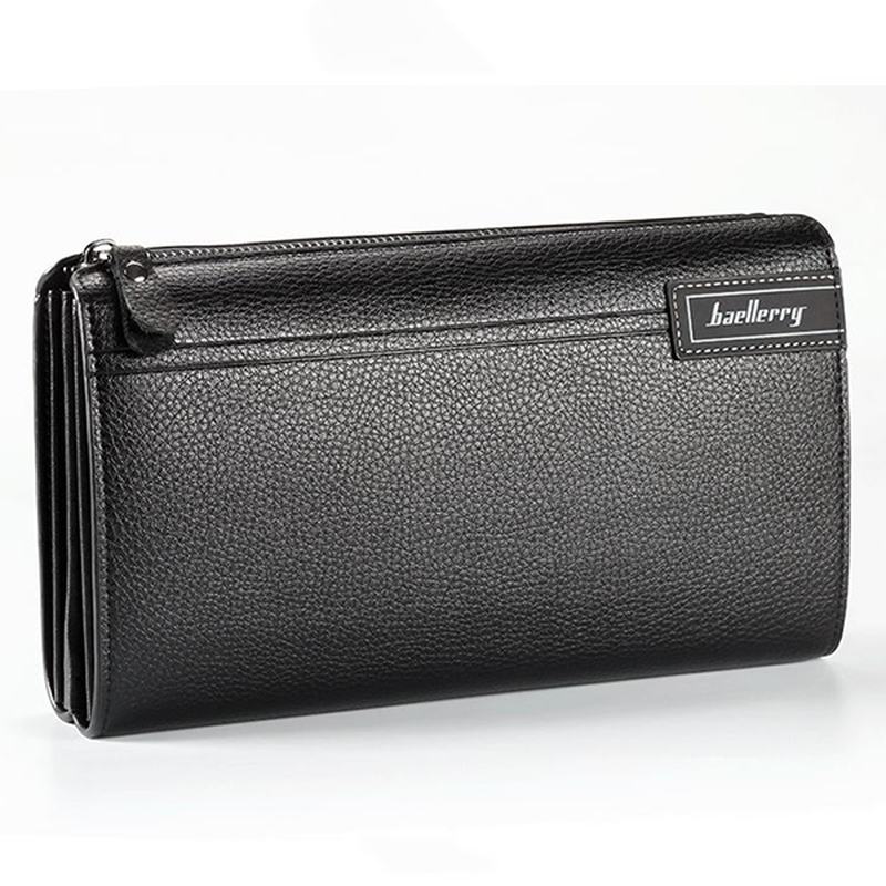 Pu Business Casual Zipper Clutch Bag 4 Portfele Na Gotówkę Dla Mężczyzn