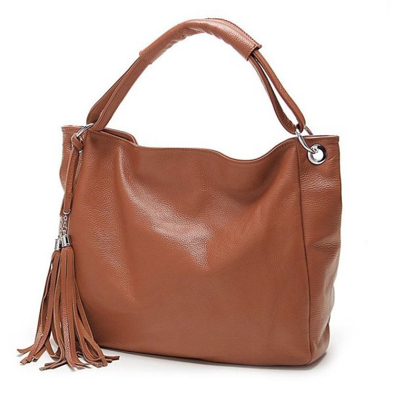 Pu Leather Damskie Vintage Tassel Torebka Luksusowa Torebka Tote Torba Przez Ramię