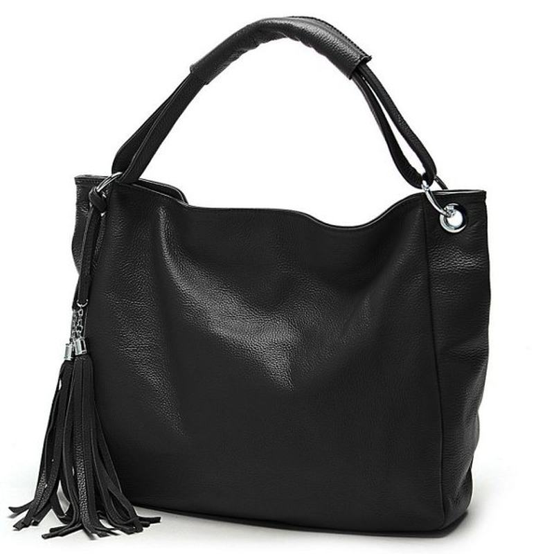 Pu Leather Damskie Vintage Tassel Torebka Luksusowa Torebka Tote Torba Przez Ramię