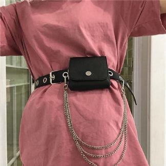 Punk Belt Female Cool Chain Belt Bag Decoration