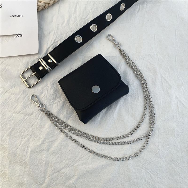 Punk Belt Female Cool Chain Belt Bag Decoration