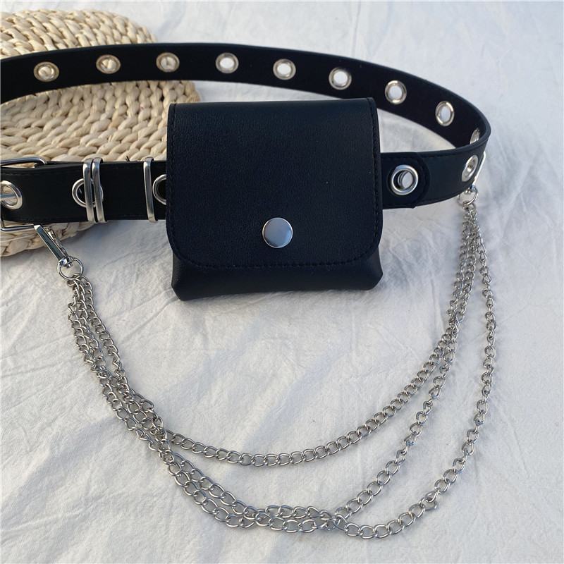 Punk Belt Female Cool Chain Belt Bag Decoration