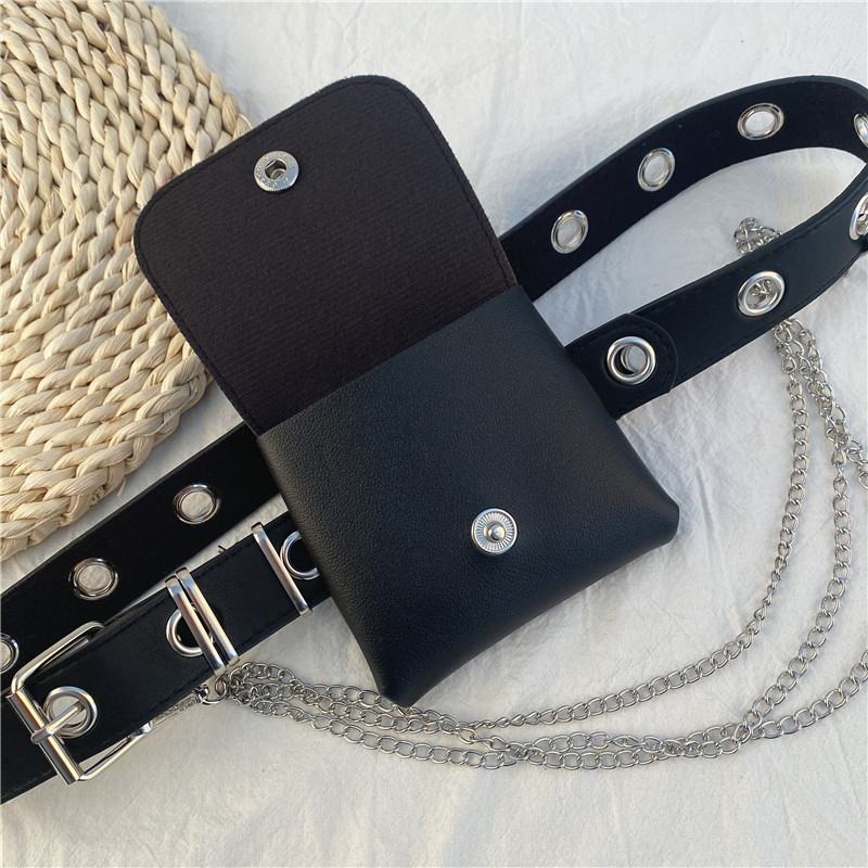 Punk Belt Female Cool Chain Belt Bag Decoration