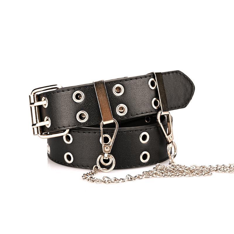 Punk Style Ladies Belt Jeans Moda Chain Dekoracyjny Pasek