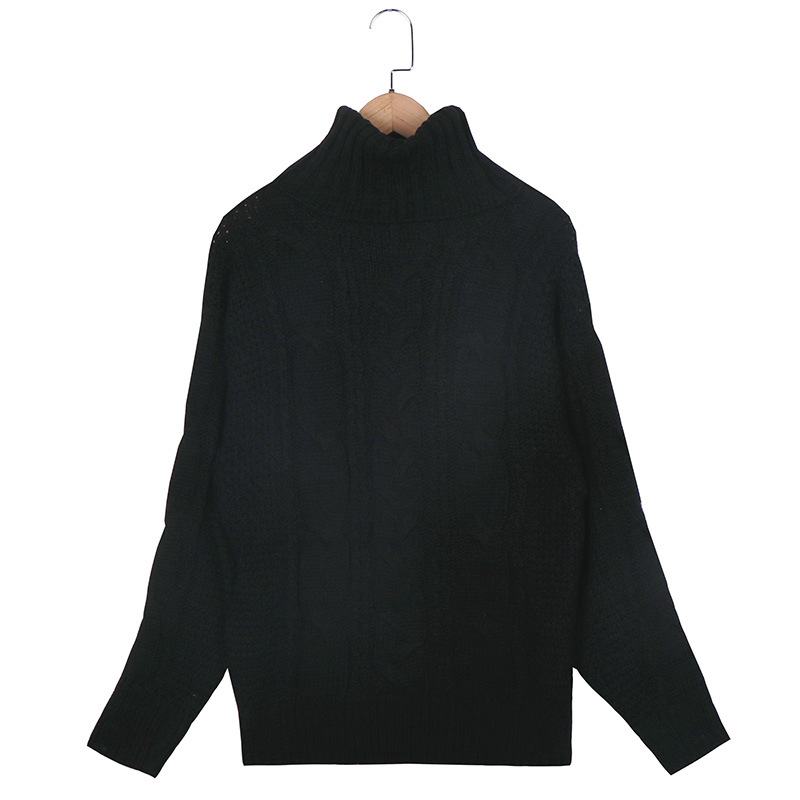 Pure Color Casualowy Sweter Z Długimi Rękawami W Stylu Vintage