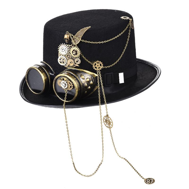 Ręcznie Robiony Łańcuch Z Ciężkiego Metalu Gear Top Hat Wings