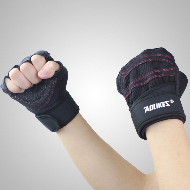 Rękawiczki Fitness Mężczyźni I Kobiety Sprzęt Do Ćwiczeń Hantle Ćwiczenia Podnoszenie Ciężarów Rękawice Z Pół Palcami Trening Siłownia Oddychające Antypoślizgowe