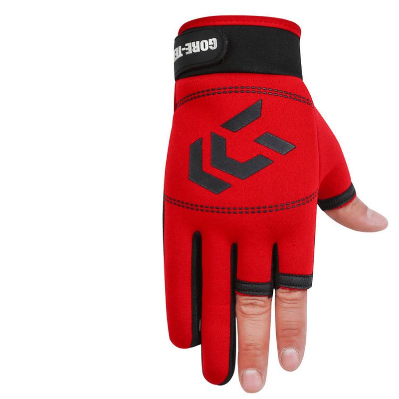 Rękawiczki Wędkarskie Rękawiczki Jeździeckie Z Trzema Palcami Summer Shade Ice Silk Athletic Gloves