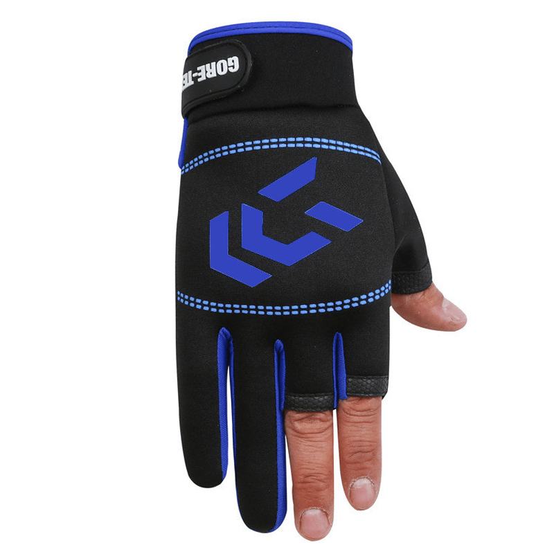 Rękawiczki Wędkarskie Rękawiczki Jeździeckie Z Trzema Palcami Summer Shade Ice Silk Athletic Gloves