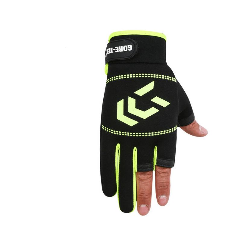 Rękawiczki Wędkarskie Rękawiczki Jeździeckie Z Trzema Palcami Summer Shade Ice Silk Athletic Gloves