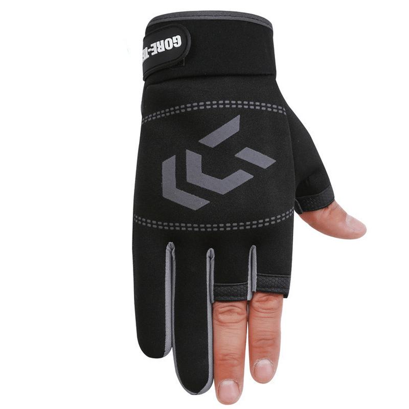 Rękawiczki Wędkarskie Rękawiczki Jeździeckie Z Trzema Palcami Summer Shade Ice Silk Athletic Gloves