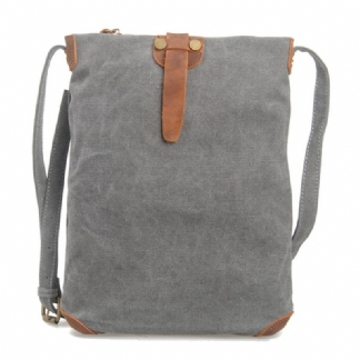 Retro Canvas Prawdziwej Skóry Messenger Torby Casual Torby Na Ramię Torby Crossbody