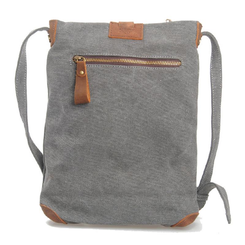 Retro Canvas Prawdziwej Skóry Messenger Torby Casual Torby Na Ramię Torby Crossbody