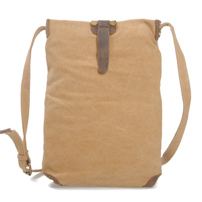 Retro Canvas Prawdziwej Skóry Messenger Torby Casual Torby Na Ramię Torby Crossbody