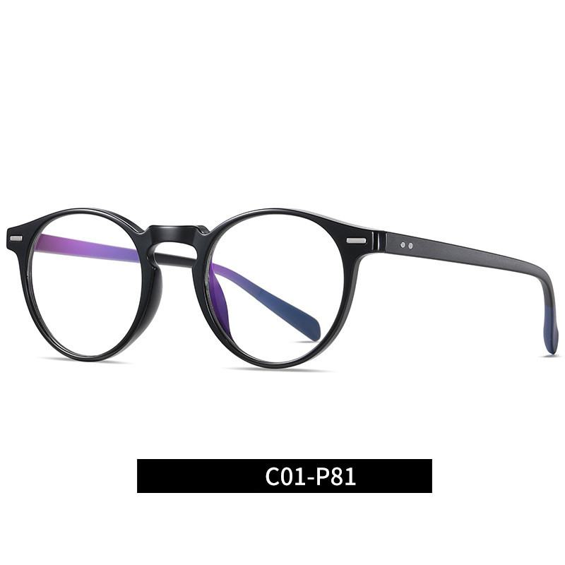 Retro Niebieskie Okulary Blokujące Światło 2320 Unisex