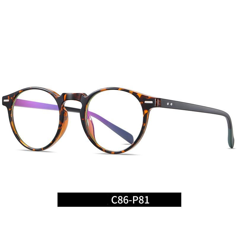 Retro Niebieskie Okulary Blokujące Światło 2320 Unisex