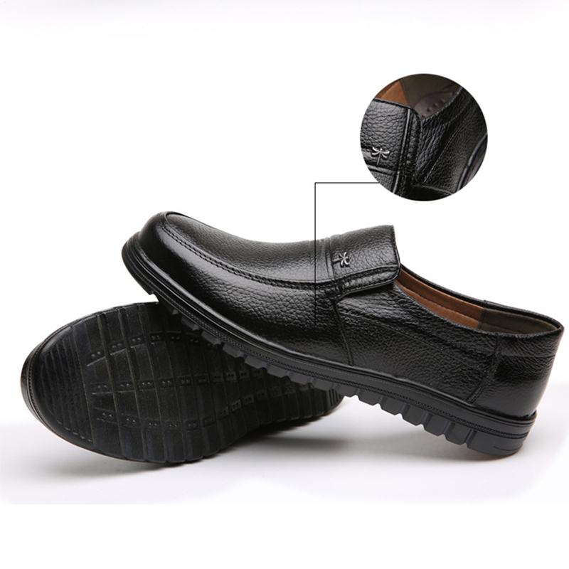 Retro Pure Color Antypoślizgowe Casual Business Oxfords