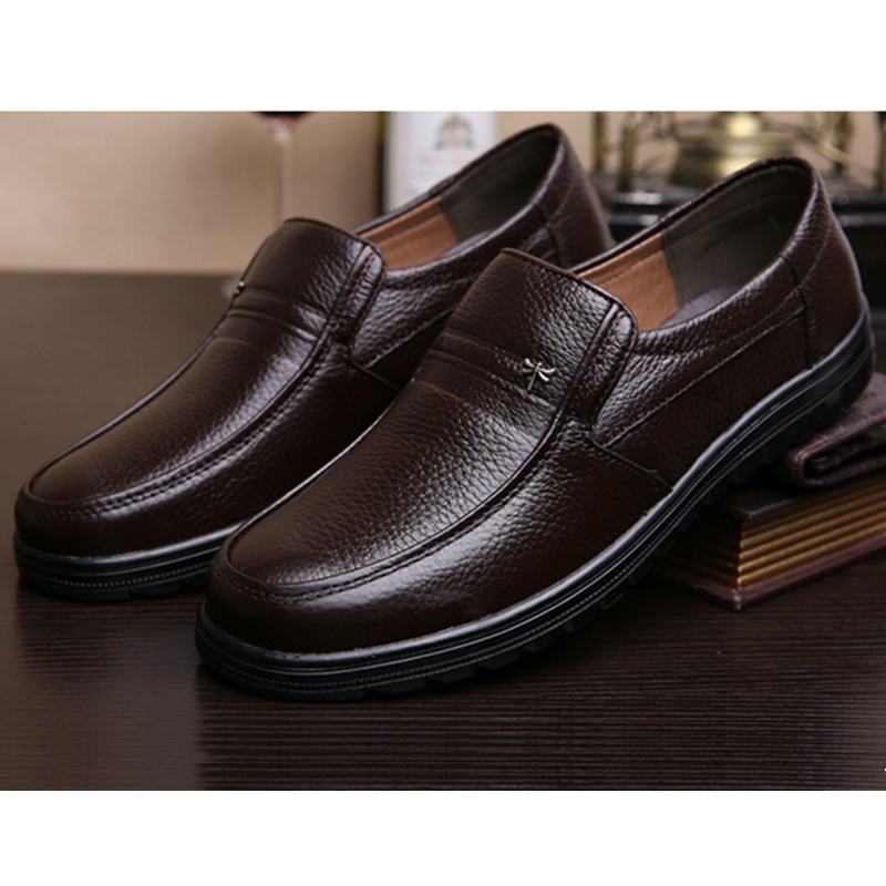 Retro Pure Color Antypoślizgowe Casual Business Oxfords