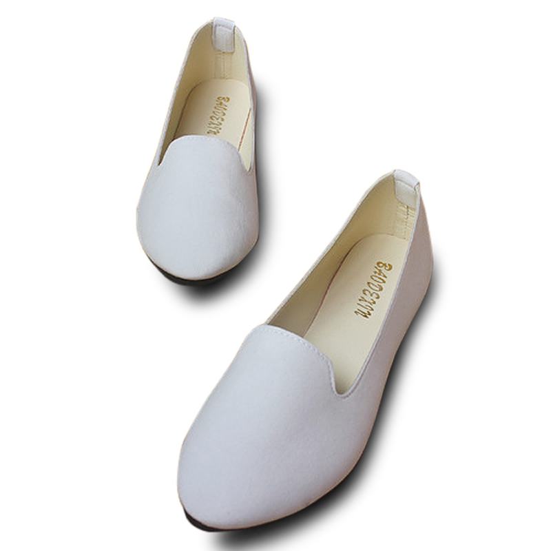 Rozmiar Us 5-11 Kobiety Mieszkania Wygodne Casual Slip On Pointed Toe Zamszowe Płaskie Mokasyny