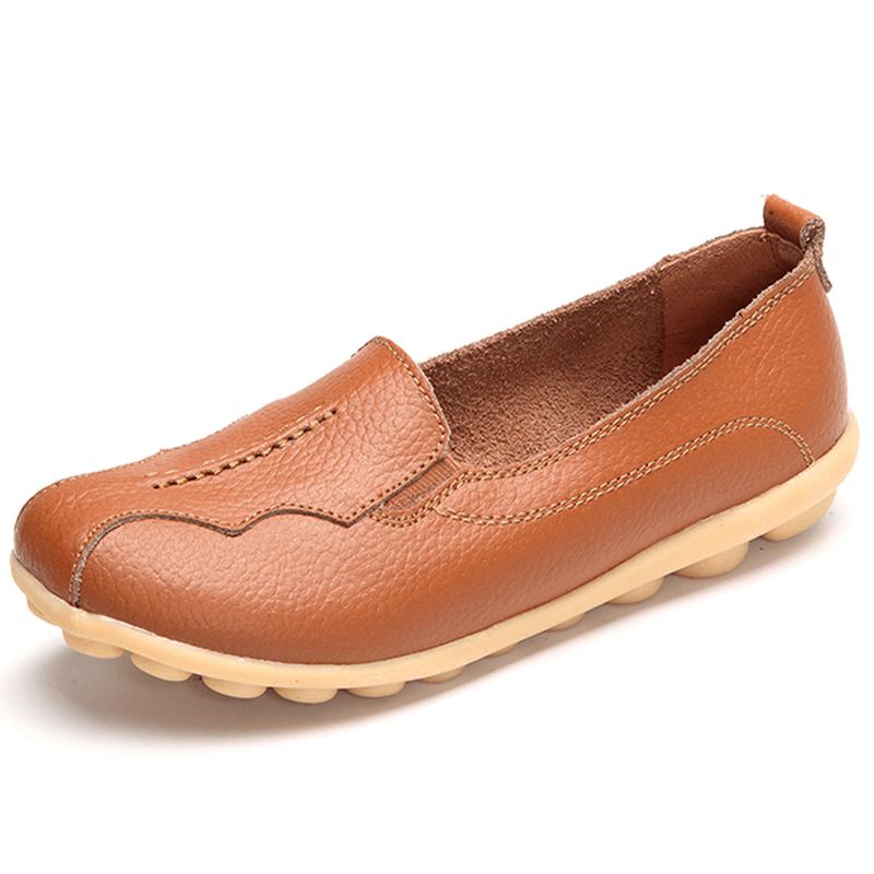 Rozmiar Us 5-11 Okrągłe Toe Soft Sole Slip On Flat Loafers