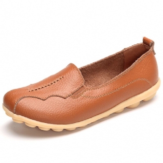 Rozmiar Us 5-11 Okrągłe Toe Soft Sole Slip On Flat Loafers