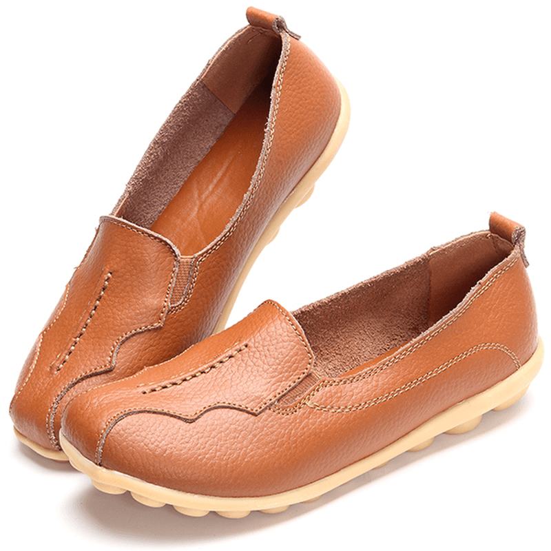 Rozmiar Us 5-11 Okrągłe Toe Soft Sole Slip On Flat Loafers