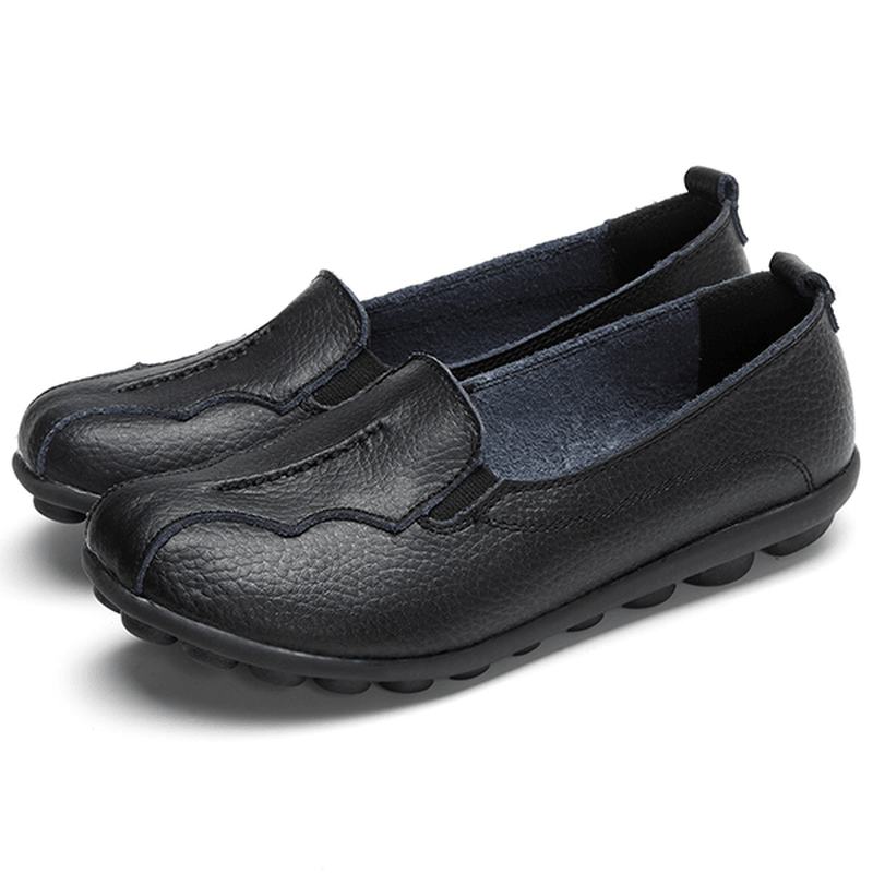 Rozmiar Us 5-11 Okrągłe Toe Soft Sole Slip On Flat Loafers