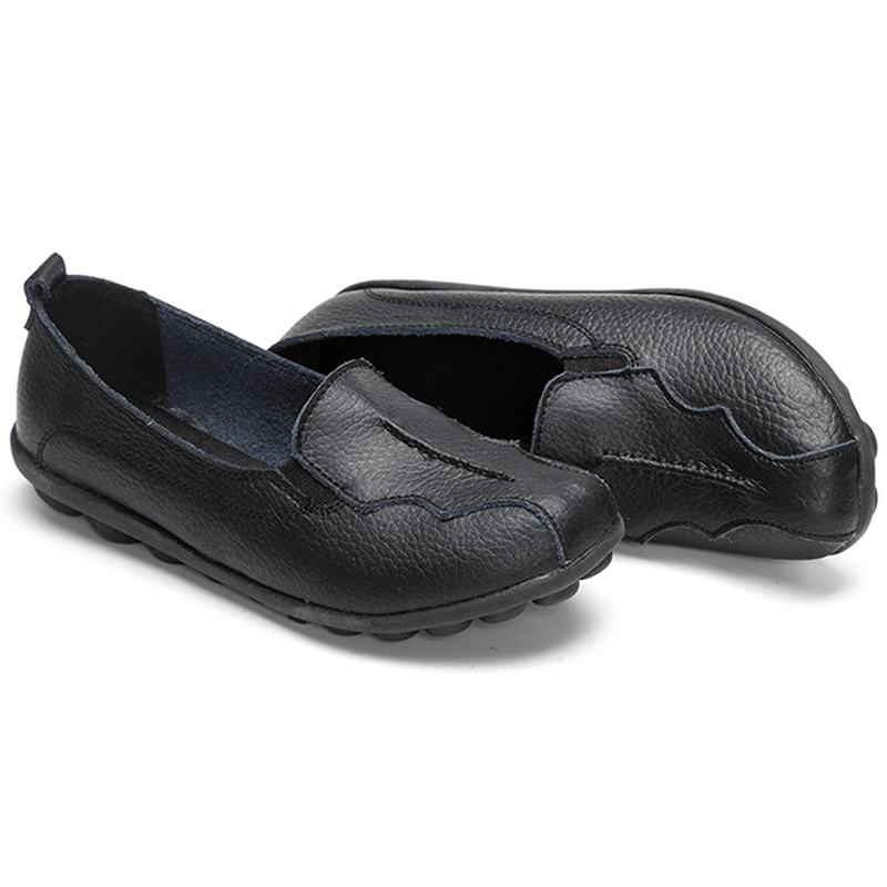 Rozmiar Us 5-11 Okrągłe Toe Soft Sole Slip On Flat Loafers