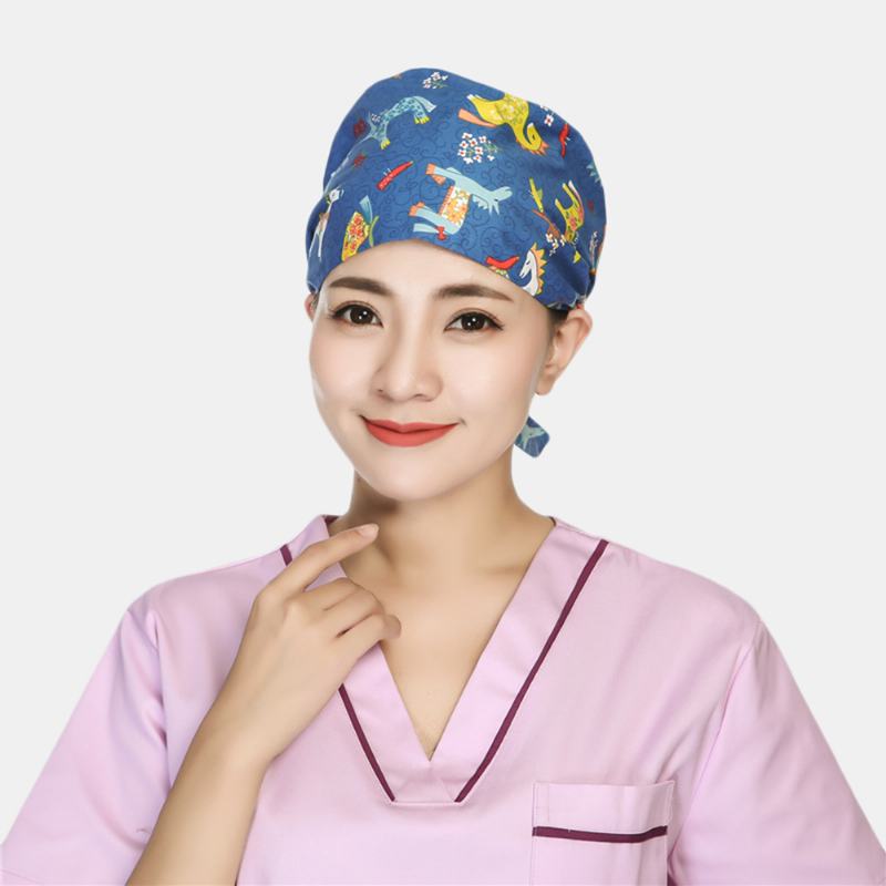 Scrub Caps CZapka Chirurgiczna Bawełniana Chemioterapia Cienki Turban