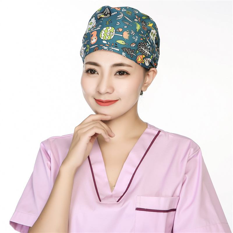 Scrub Caps CZapka Chirurgiczna Bawełniana Chemioterapia Cienki Turban